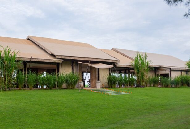 Designed by Anneke Van Waerberghe, eco tent was built to showcase a glamping concept as part of the low environmental impact hospitality possibilities. Completed in 2013, the Eco Tent has been the one perfect venue for private gathering, decorated by the stunning ocean view with greeneries around the area.